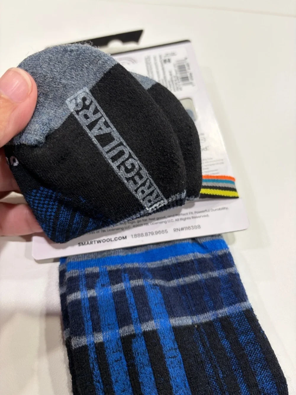 SmartWool Men's Medium Ski Targeted Cushion Summit Shot Socks NWT Pewter Blue